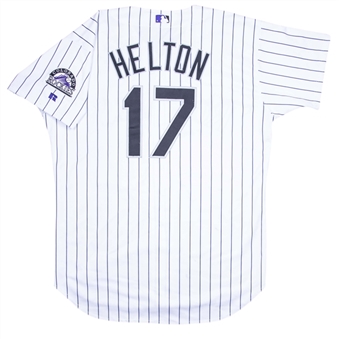 2002 Todd Helton Game Used Colorado Rockies Home Jersey 